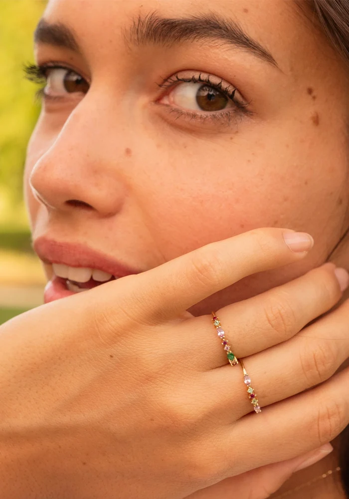 Bague Gaia 2 Rouge