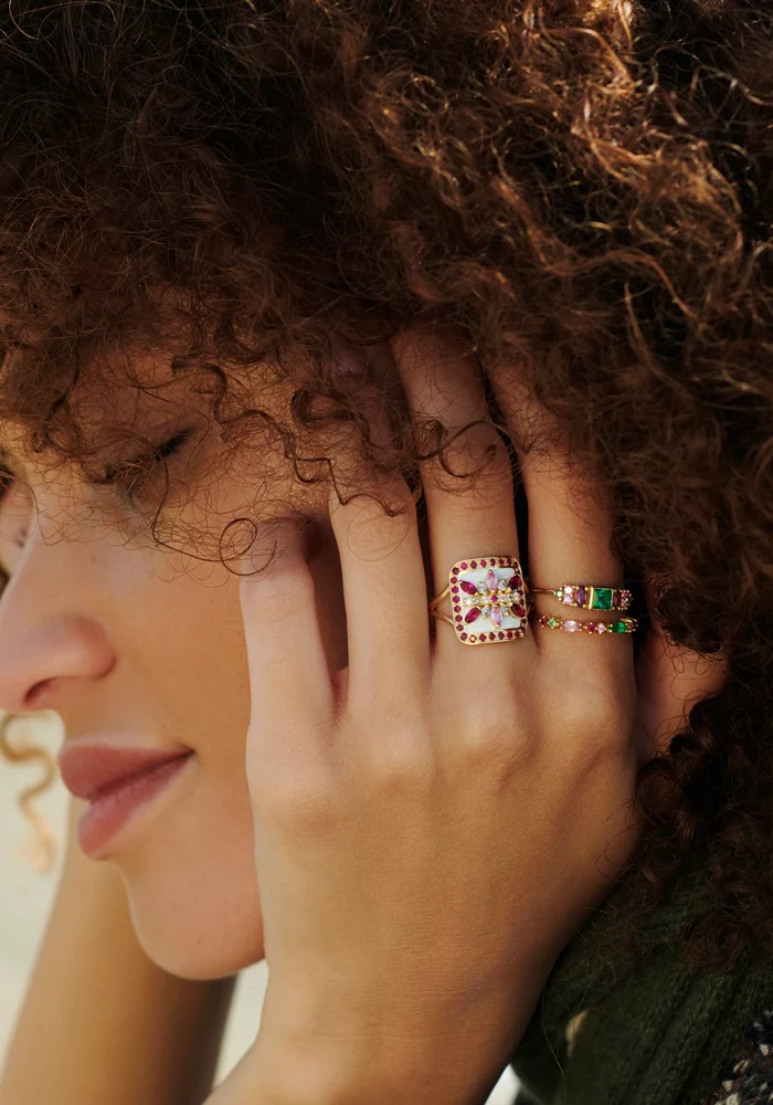 Bague Gaia 2 Rouge