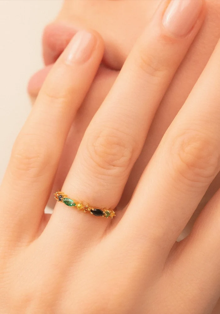Bague Gaia 2 Verte