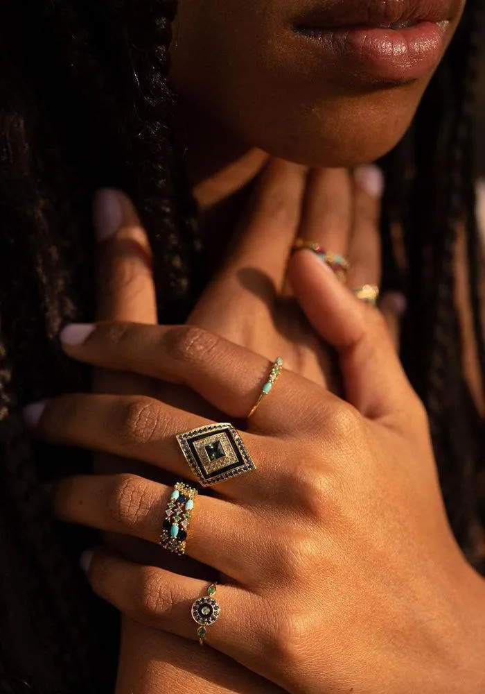 Bague Gaia 2 Bleue