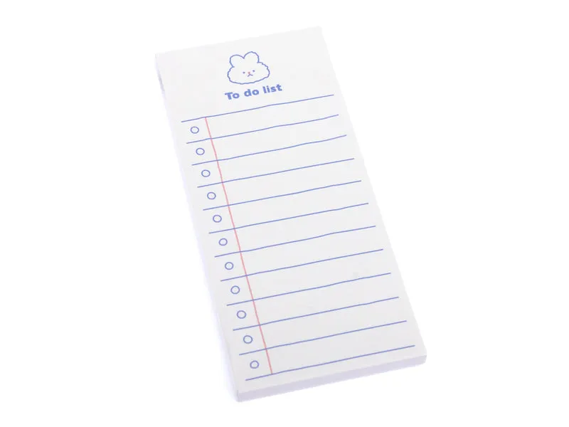 Bloc notes - To do list lapin minimaliste