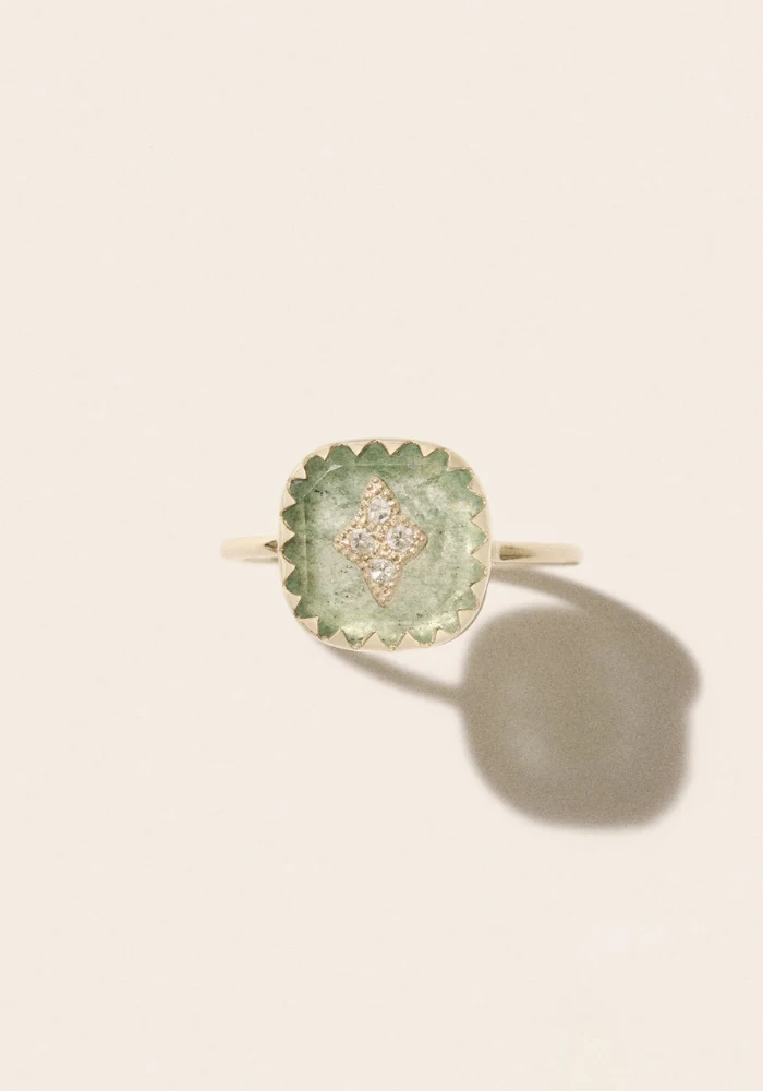 Bague Pierrot Aventurine Quartz