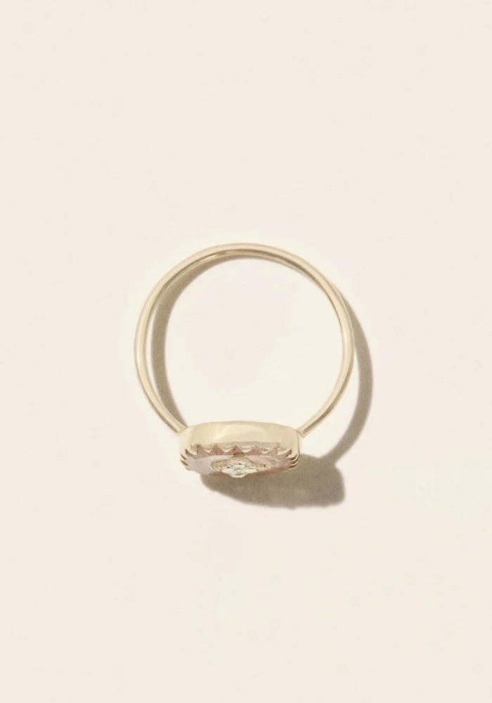 Bague Pierrot Strawberry Quartz