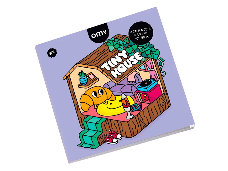 Cahier de coloriage Cozy Art - Tiny House - OMY