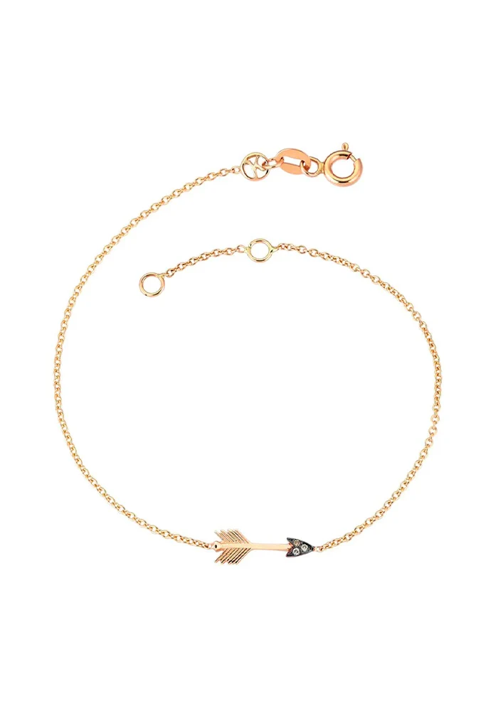 Bracelet Mini Arrow Diamants Champagne