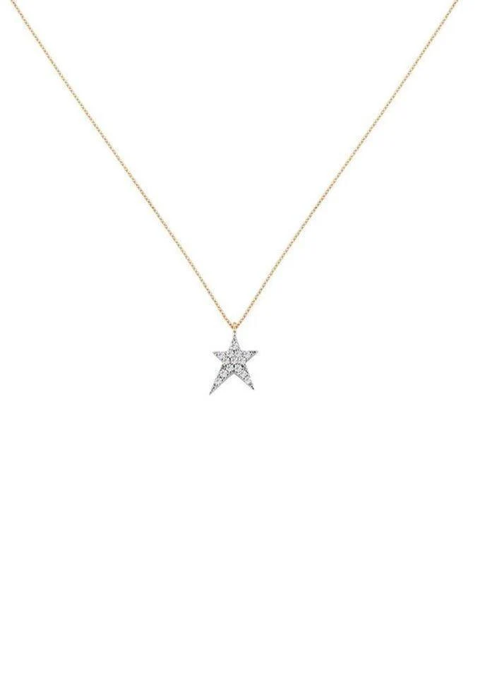 Collier Struck Large Diamants Et Or Rose