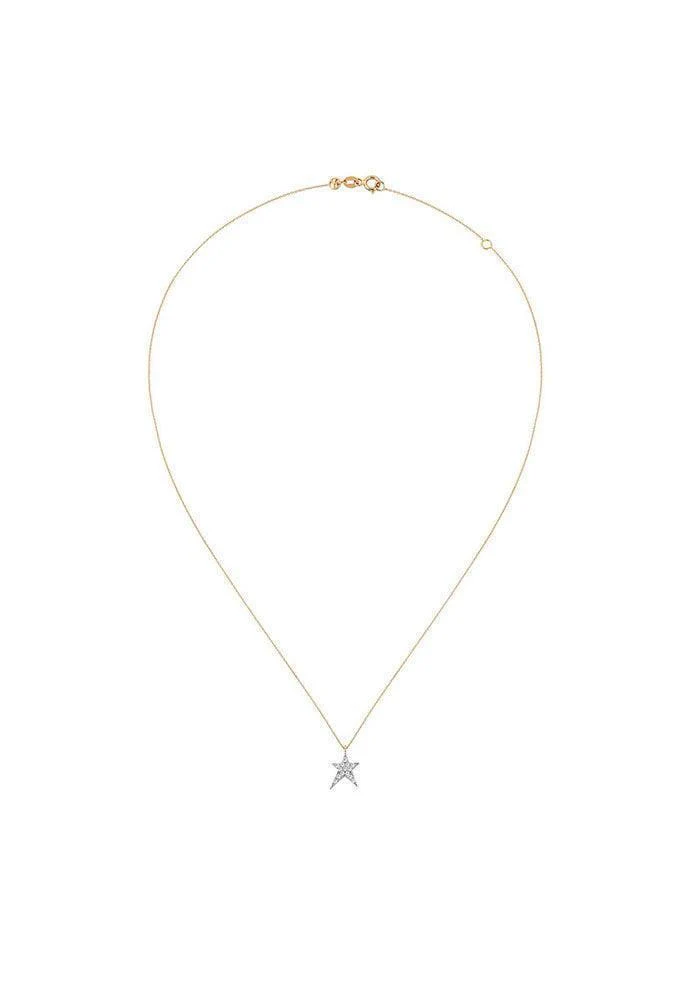 Collier Struck Large Diamants Et Or Rose
