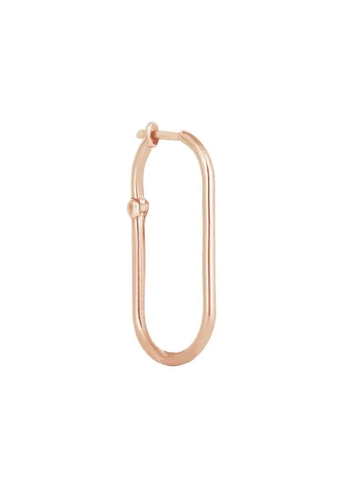Boucle D'Oreille Equality Hoop En Or Rose