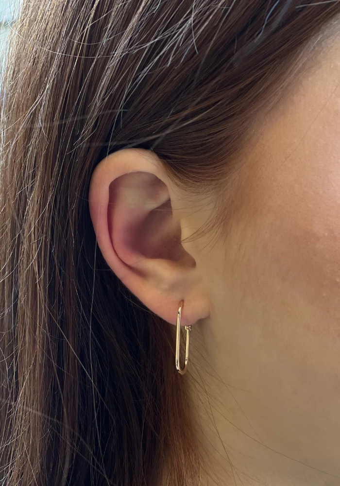 Boucle D'Oreille Equality Hoop En Or Rose