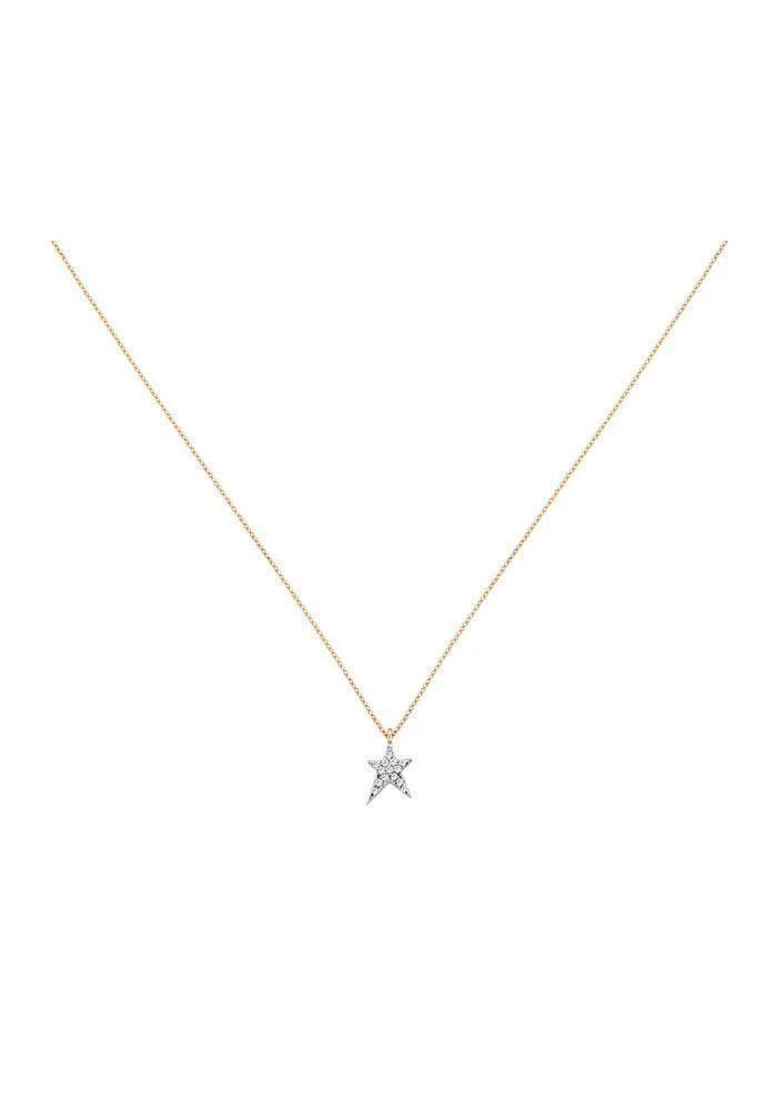 Collier Struck Small Diamants Et Or Rose