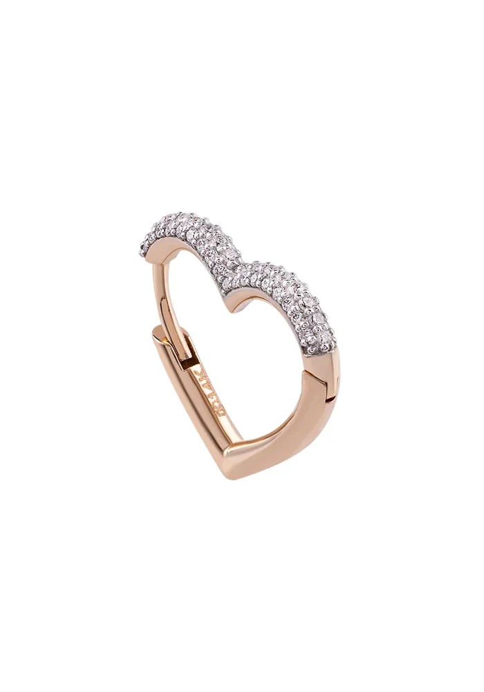 Boucle D'Oreille Heart Hoop