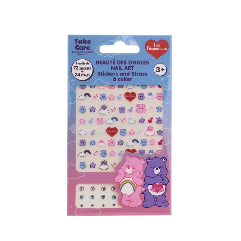 Stickers Ongles & Strass Bisounours - Take Care