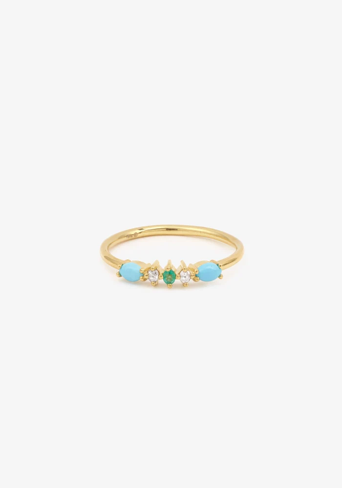 Bague Gaia 6 Turquoise