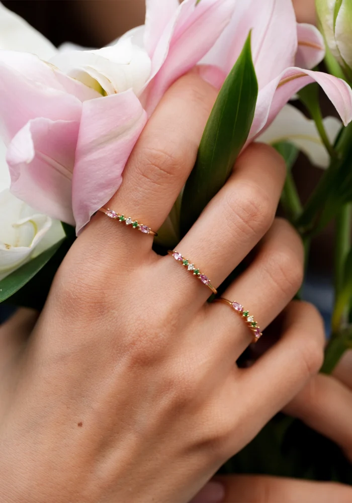 Bague Gaia 6 Pivoine