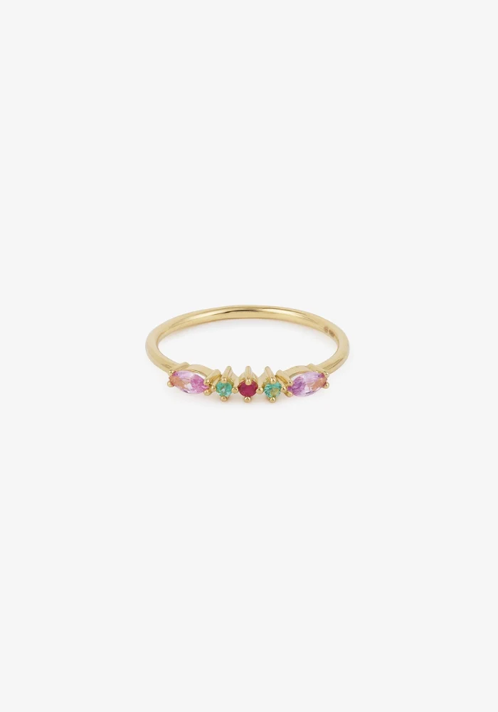 Bague Gaia 6 Rouge