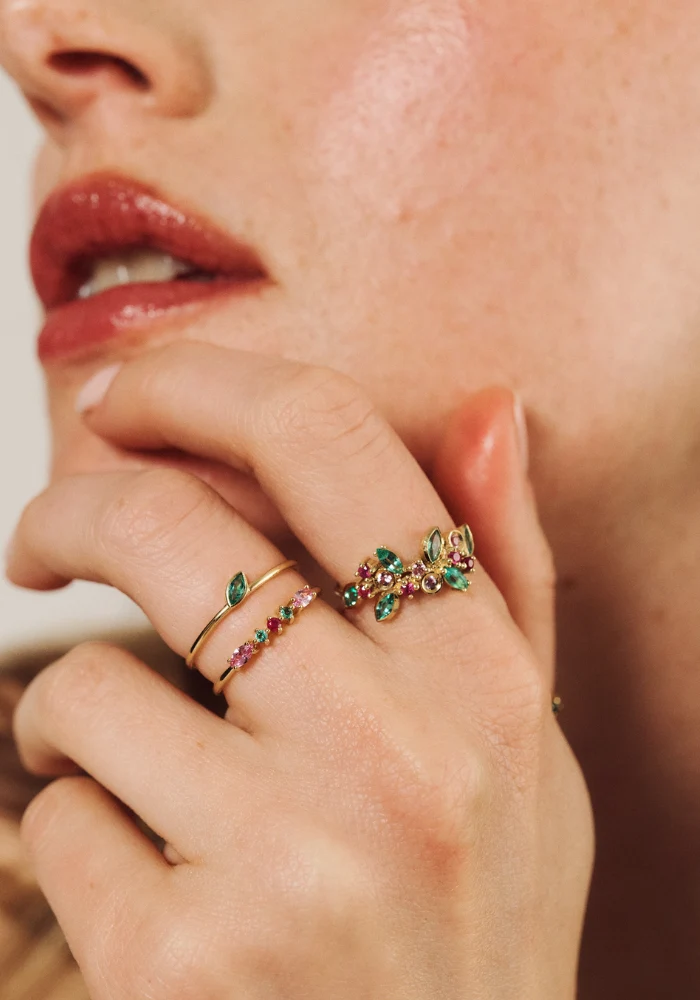 Bague Gaia 6 Rouge