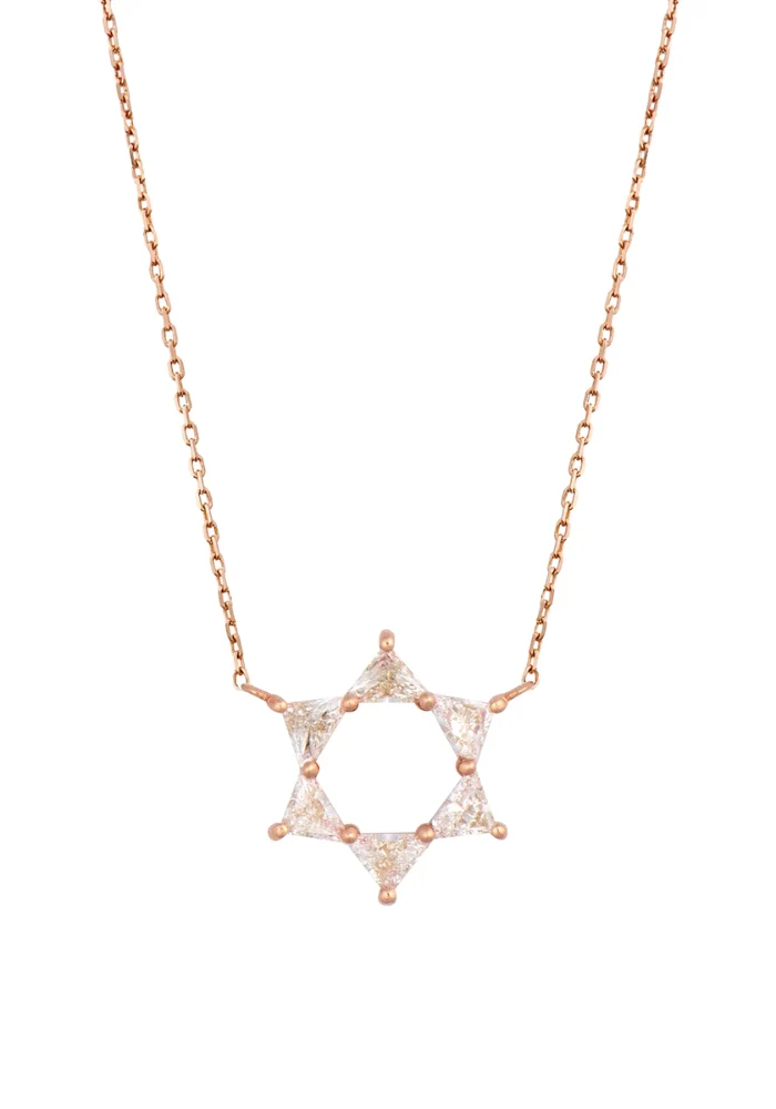 Collier Étoile De David Rose