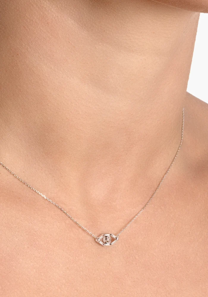 Collier Little Eye Oeil Blanc