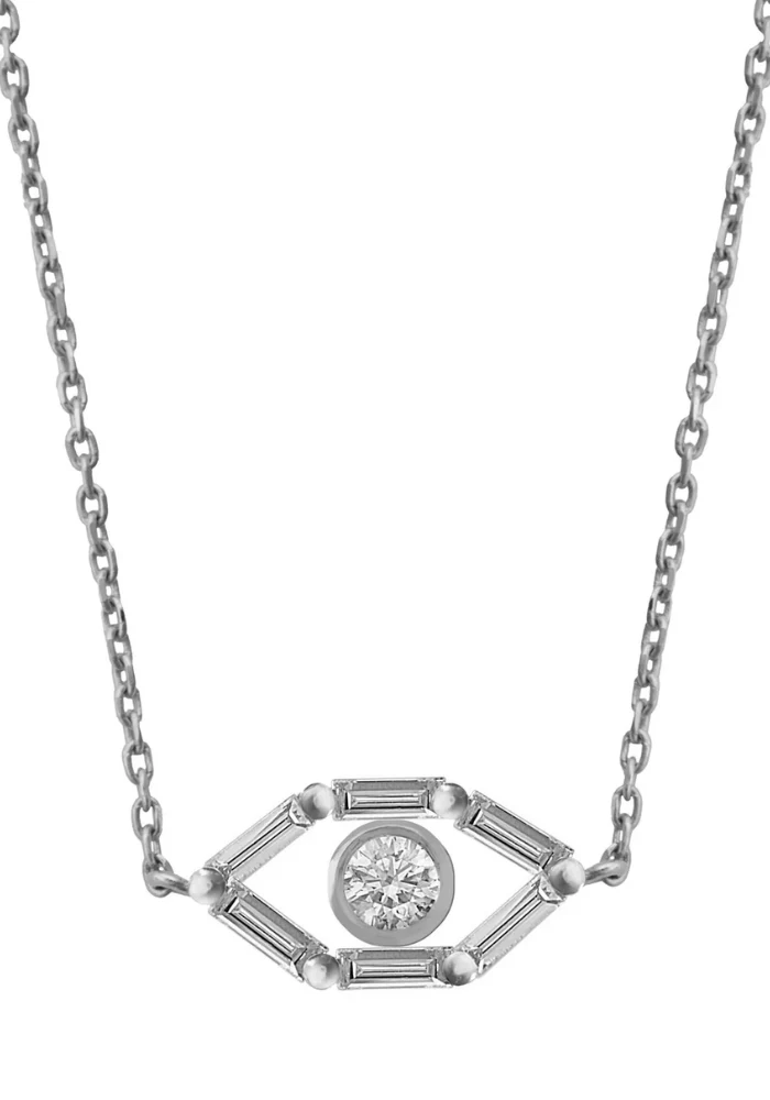 Collier Little Eye Oeil Blanc