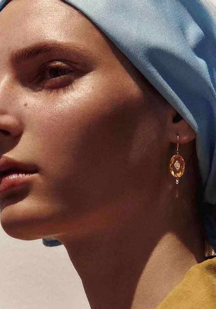 Boucle d'oreille Souad N°2 Améthyste