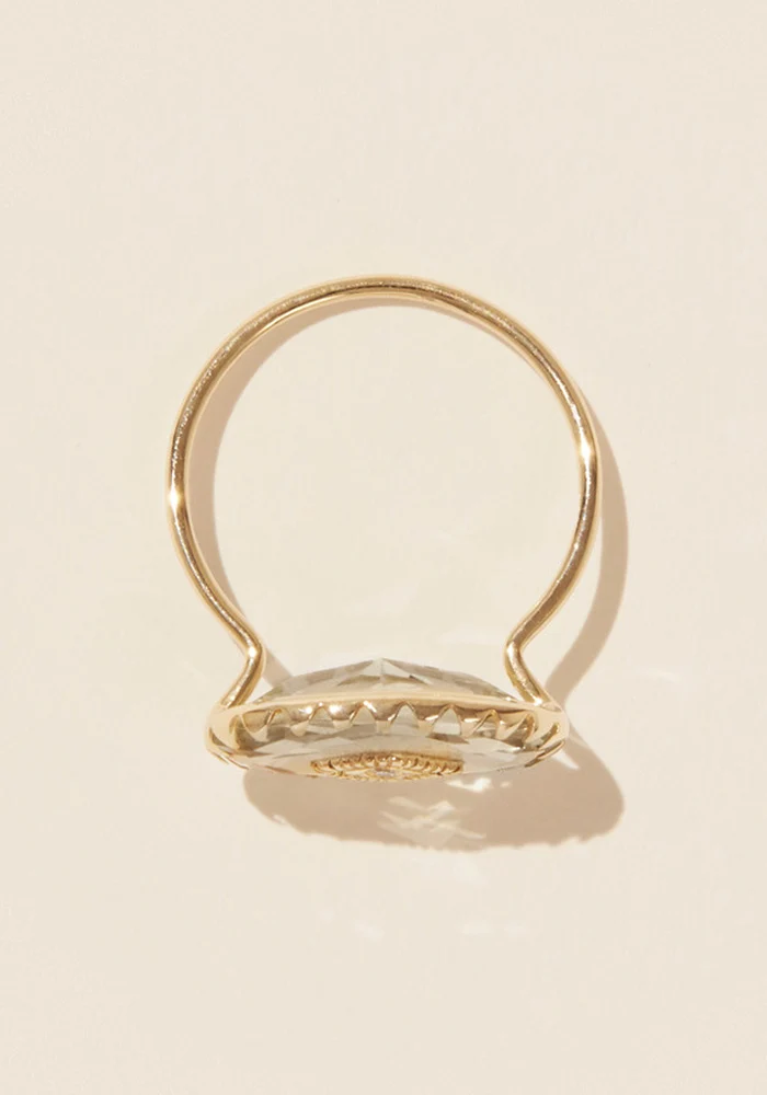 Bague Souad Améthyste Verte