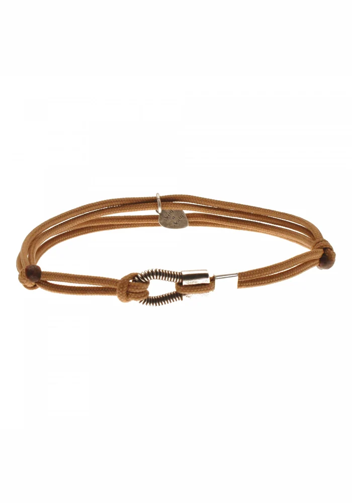 Bracelet Homme Me Corde De Basse Cordon Camel
