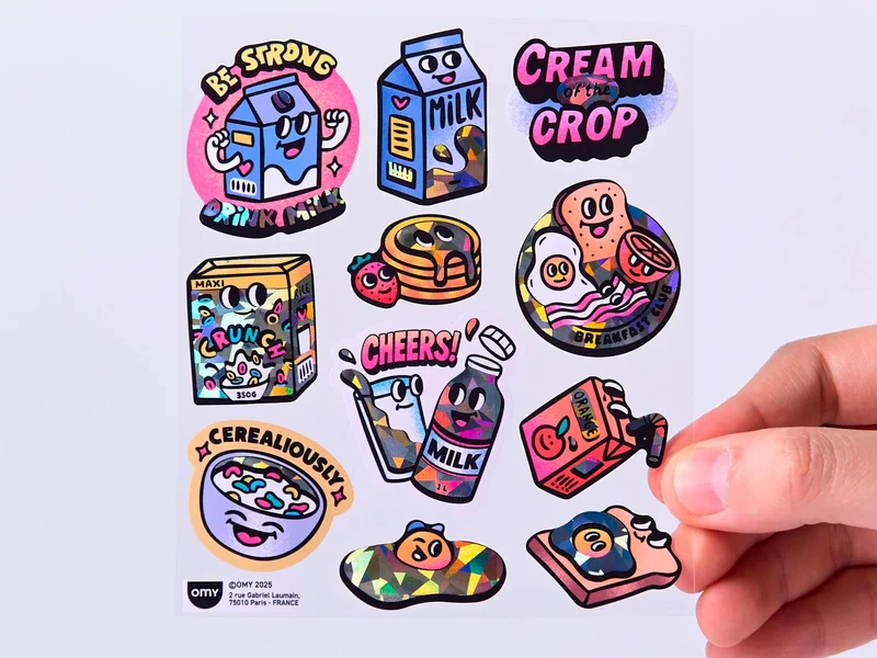 Fabulous Stickers Big - Milk - OMY
