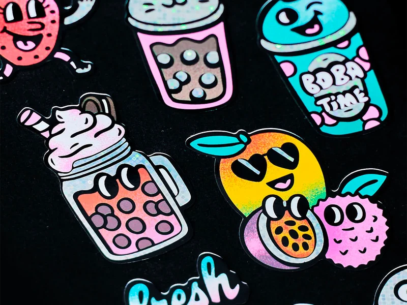 Fabulous Stickers Big - Bubble Tea - Bubble - OMY