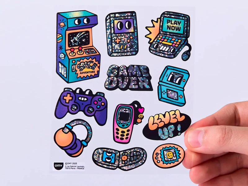 Fabulous Stickers Big - Video Game - OMY