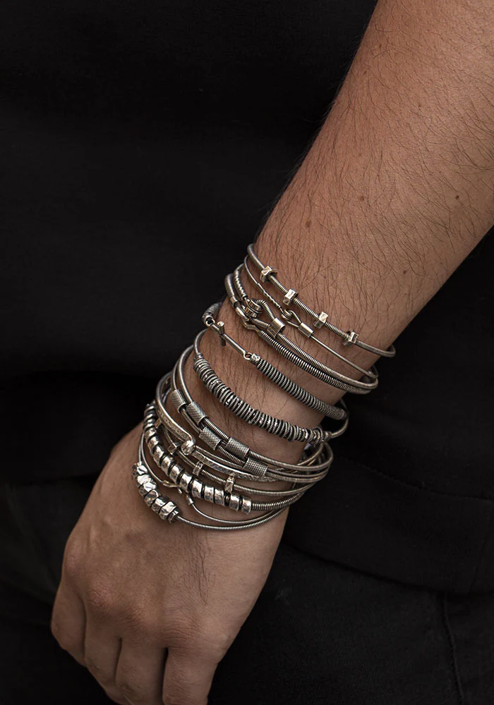 Bracelet Corde De Basse 1 Fixation Entrelacee Gm