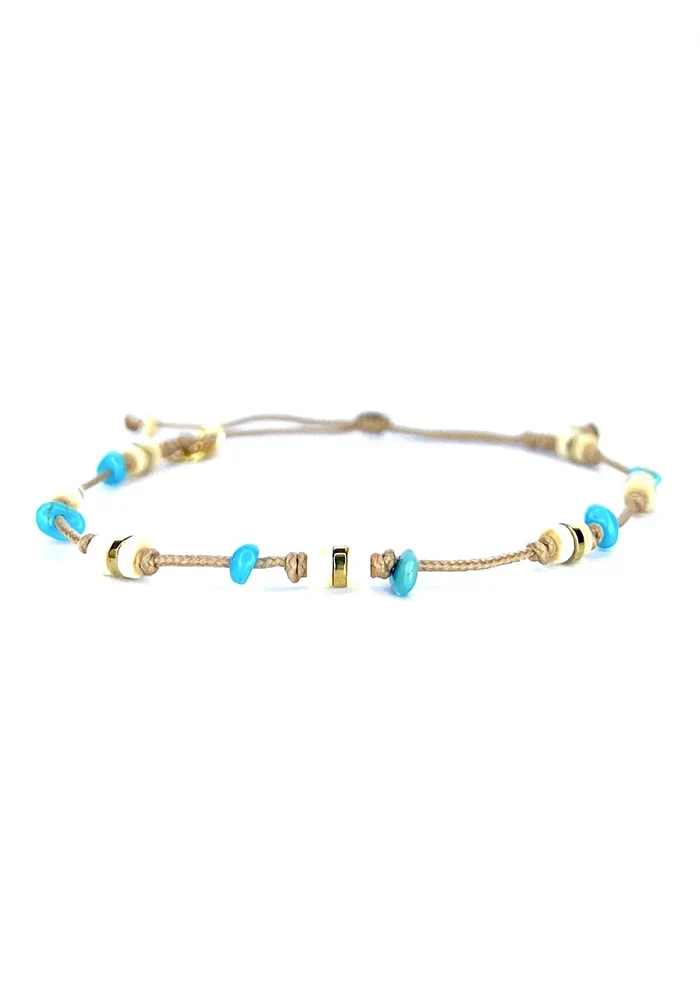 Bracelet Turquoise, Nacre et Hématite