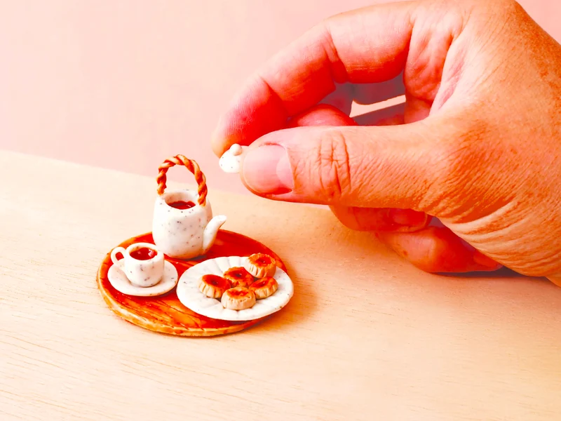 Malette Fimo Miniatures Tea Time à modeler - Graine Créative