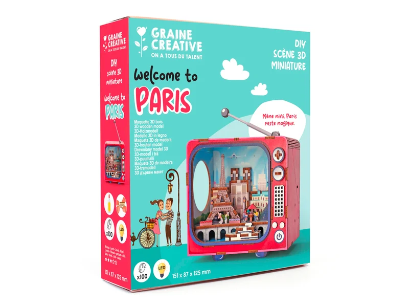 Maquette 3D Bois - Tv Paris - Graine Créative