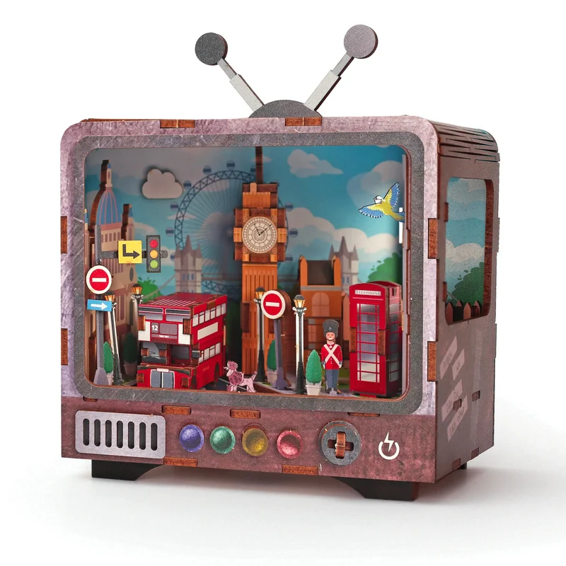 Maquette 3D Bois - Tv Londres - Graine Créative