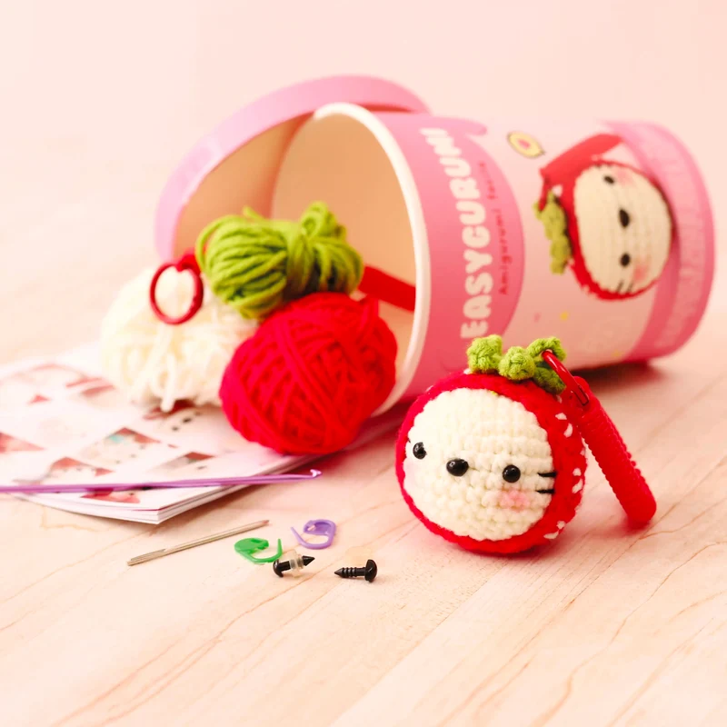 Kit crochet Easygurumi Fraise - Graine Créative