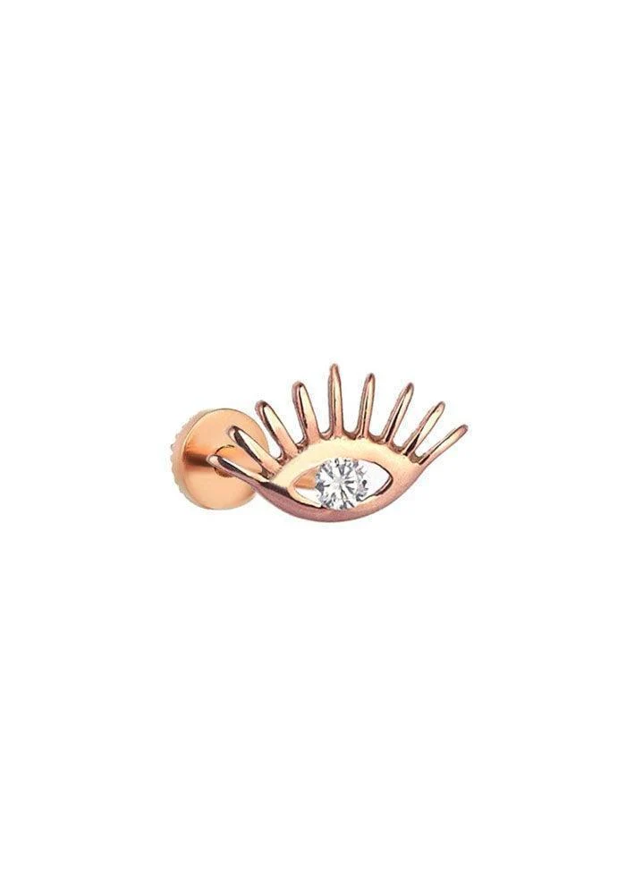 Piercing Evil Eye Diamant Blanc