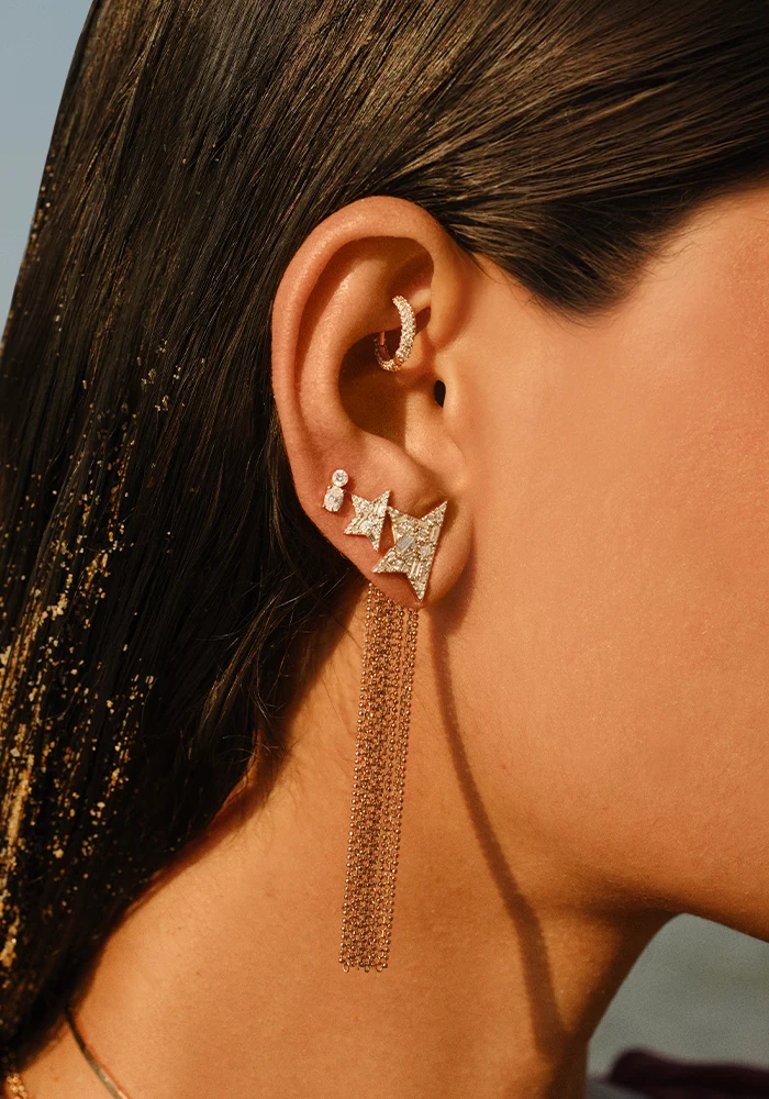 Boucle D'Oreille Midi Comet