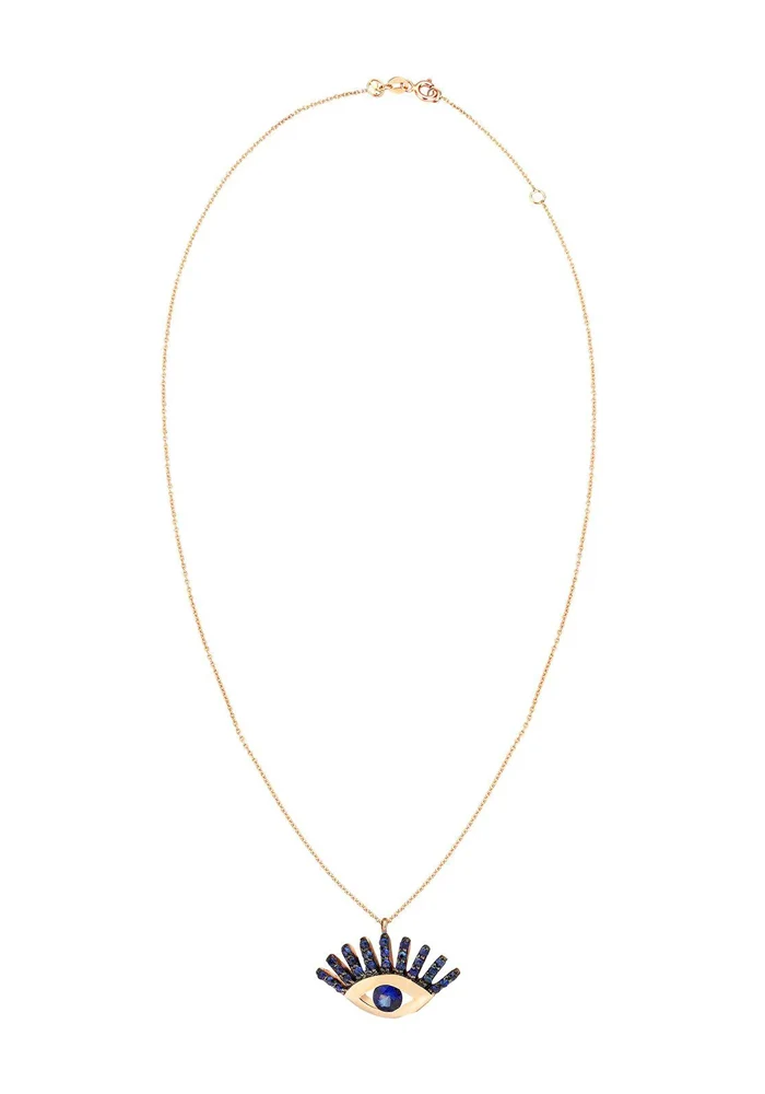 Collier Maxi Evil Eye Saphir