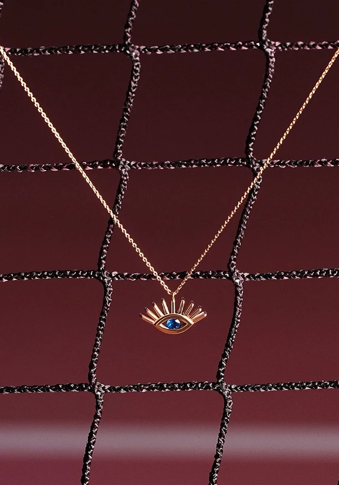 Collier Evil Eye Saphir