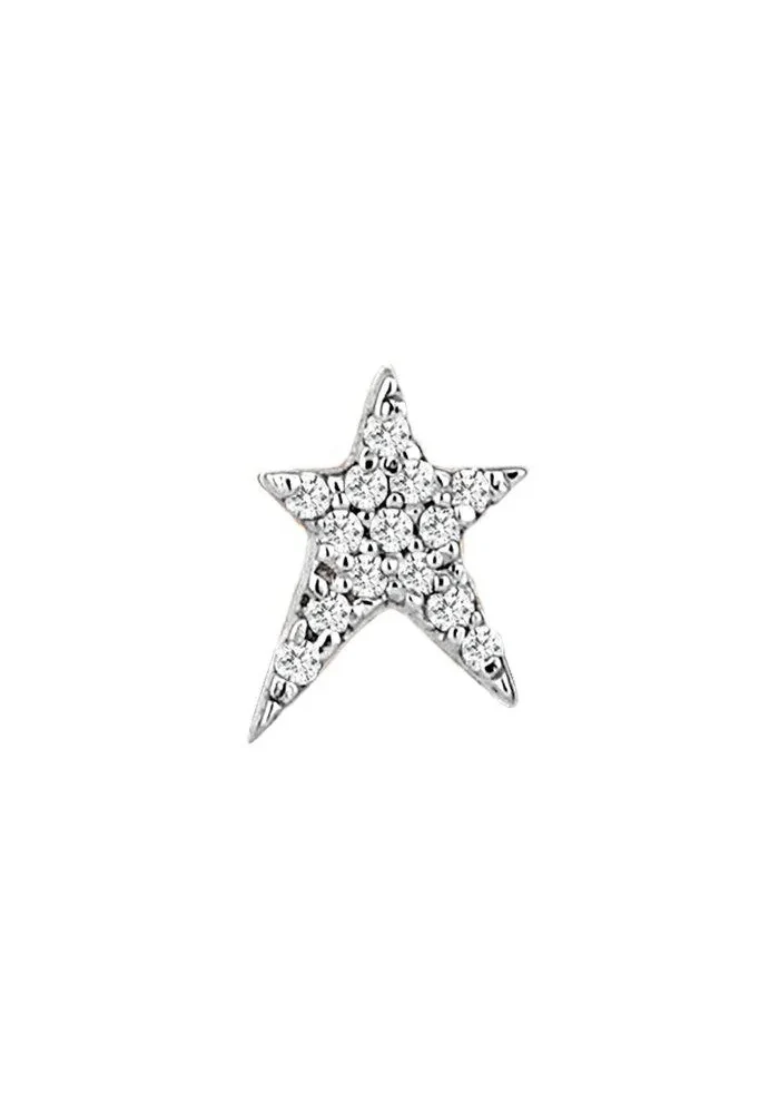 Boucle D'Oreille Mini Pavé Struck Star