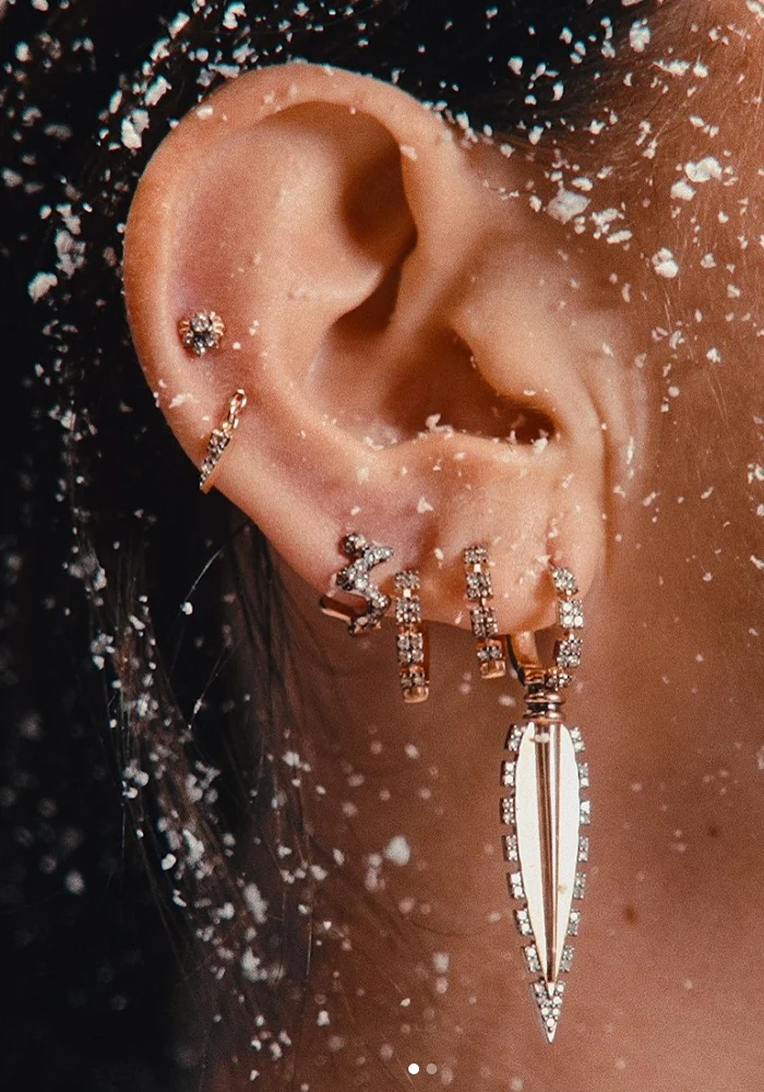 Boucle D'Oreille Moss Hoop