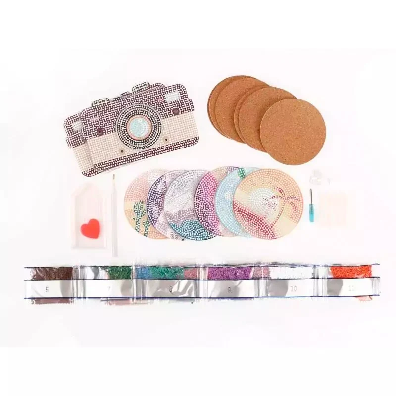 Kit 6 sous-verres à strasser - Graine Créative