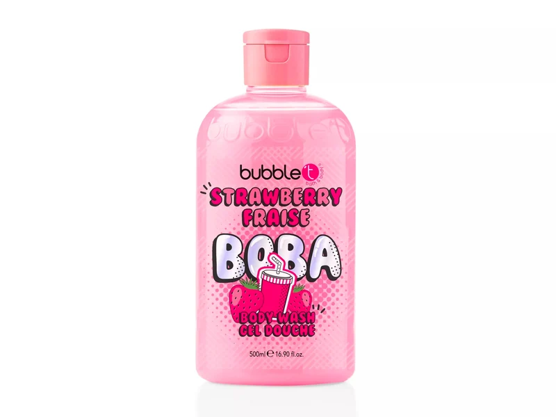 Gel Douche Thé Boba à la Fraise (500ml) - Bubble T Cosmetics