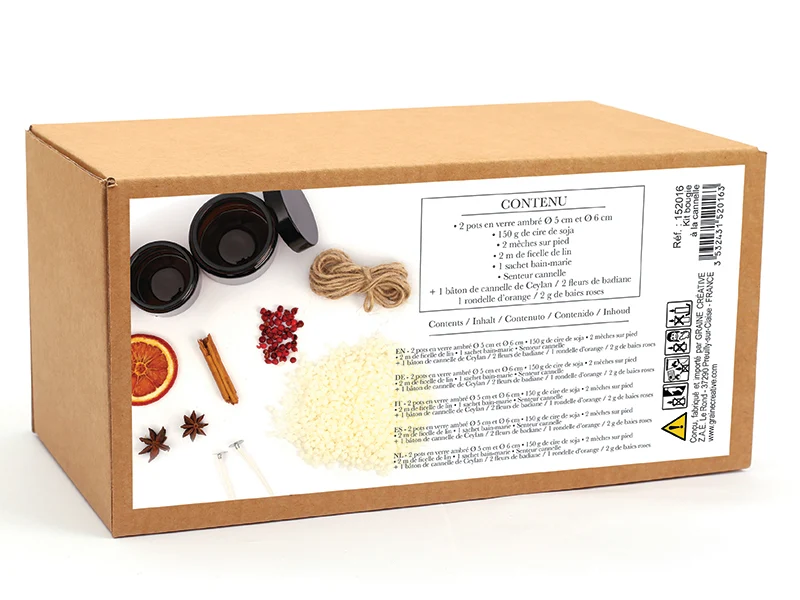 Coffret diy mes bougies a la cannelle