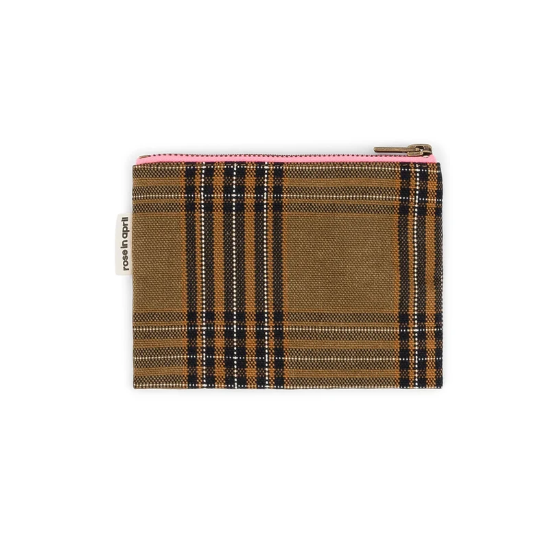 Porte Monnaie Tartan - Rose In April