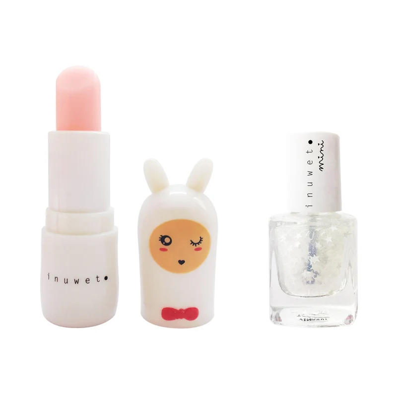 Coffret Baume et Vernis Blanc Étoiles - Inuwet