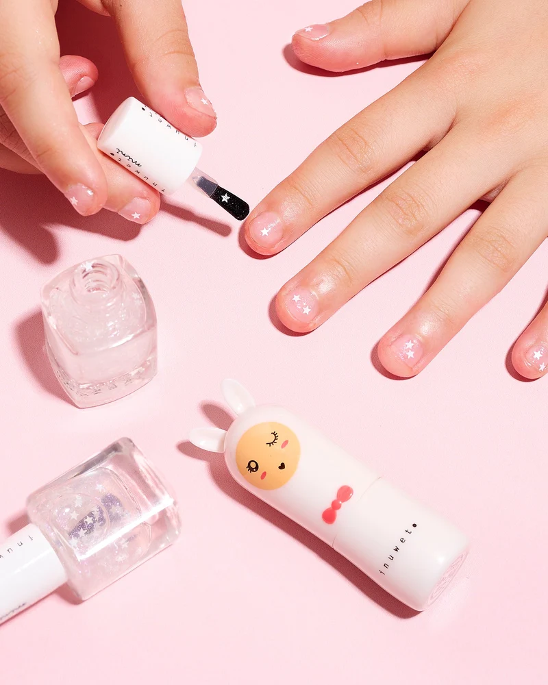 Coffret Baume et Vernis Blanc Étoiles - Inuwet