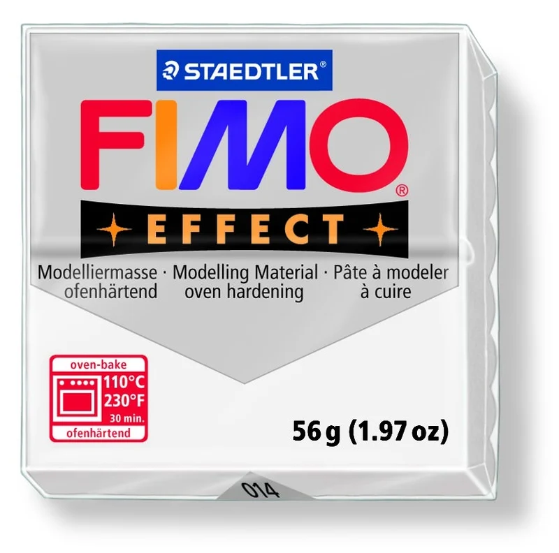 Pâte Fimo EFFECT Translucide blanc 014