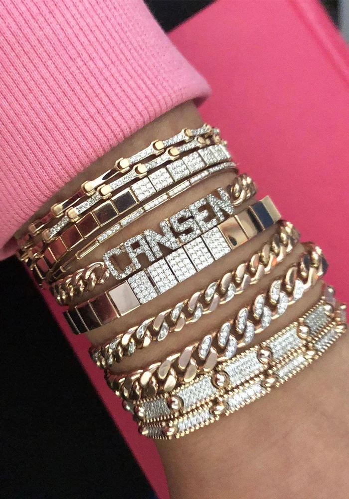 Bracelet Skinny Square Link