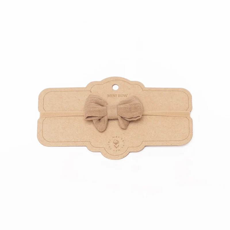 Bandeau Petit Noeud - Taupe - Mrs Ertha